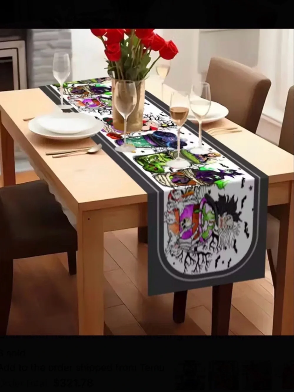Villains Drink Table Runner